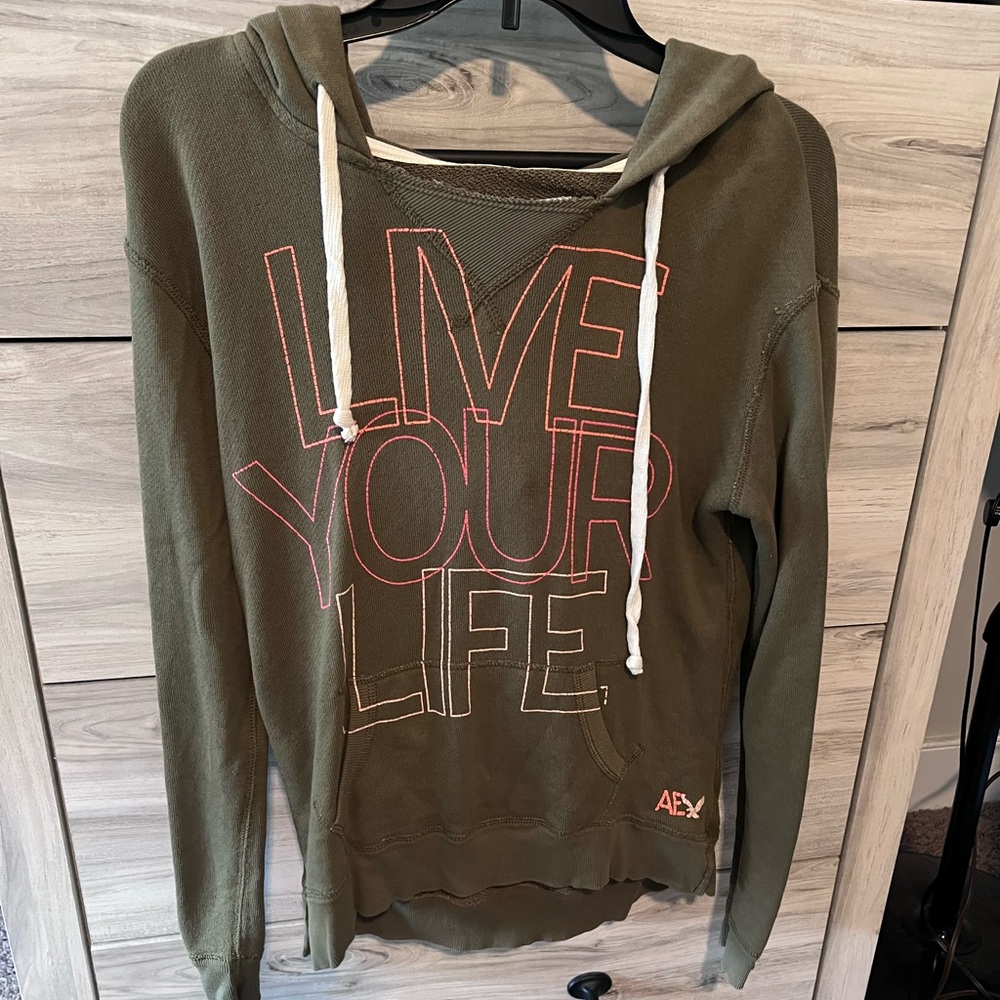 American Eagle Outfitters Olive Hoodie